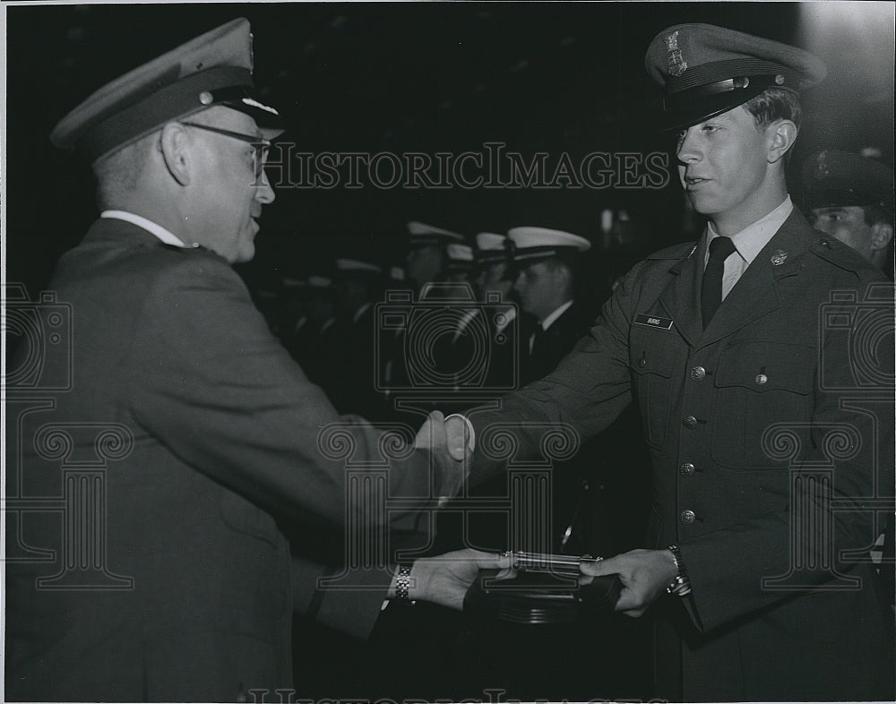 Press Photo Cadet Francis A Burns Receives Outstanding Cadet Award - Historic Images