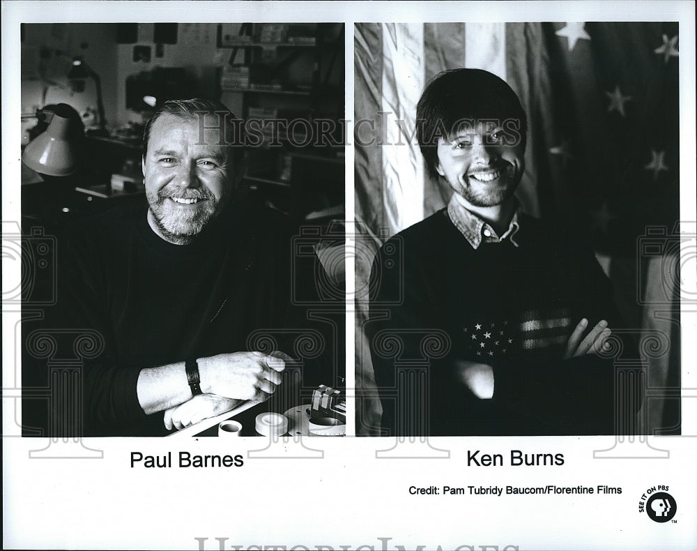 1999 Press Photo Paul Barnes Ken Burns - Historic Images