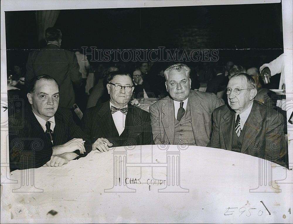 1951 Press Photo Joseph E. Burns Daniel A. Daniel A Gill - Historic Images