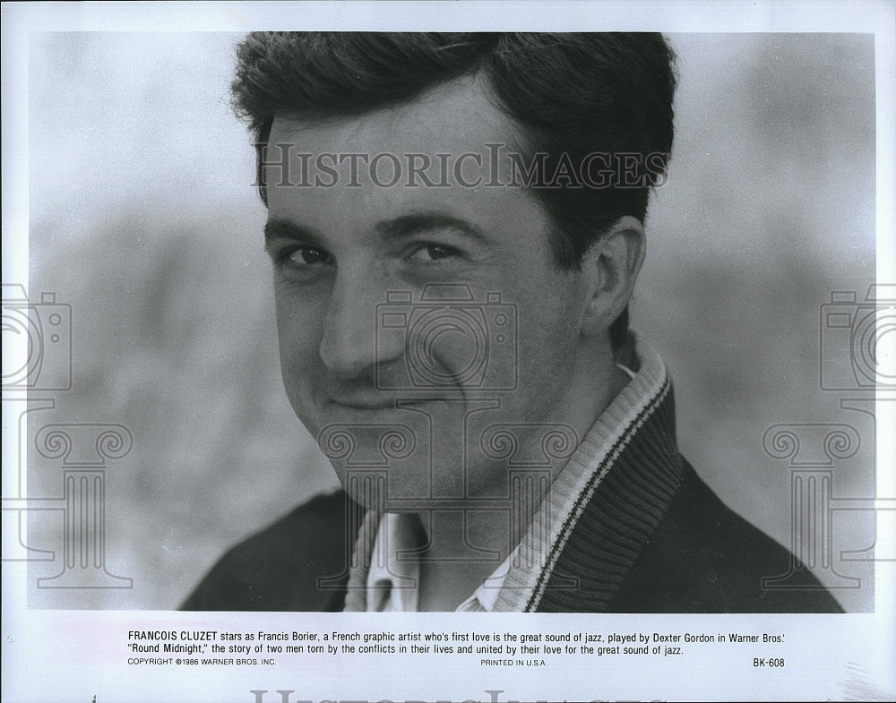 1986 Press Photo &quot;Round Midnight&quot; starring Francois Cluzet - Historic Images