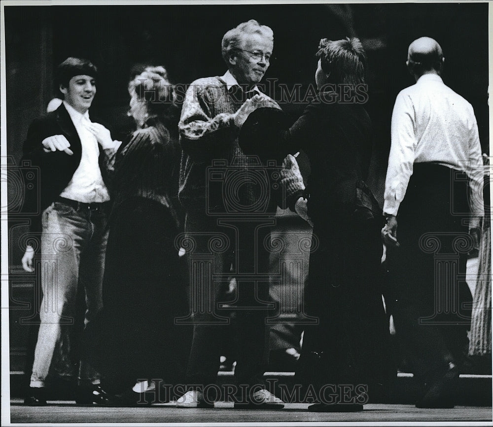 1989 Press Photo Ron Smedley, Choreographer for Dancers at Harvard University - Historic Images