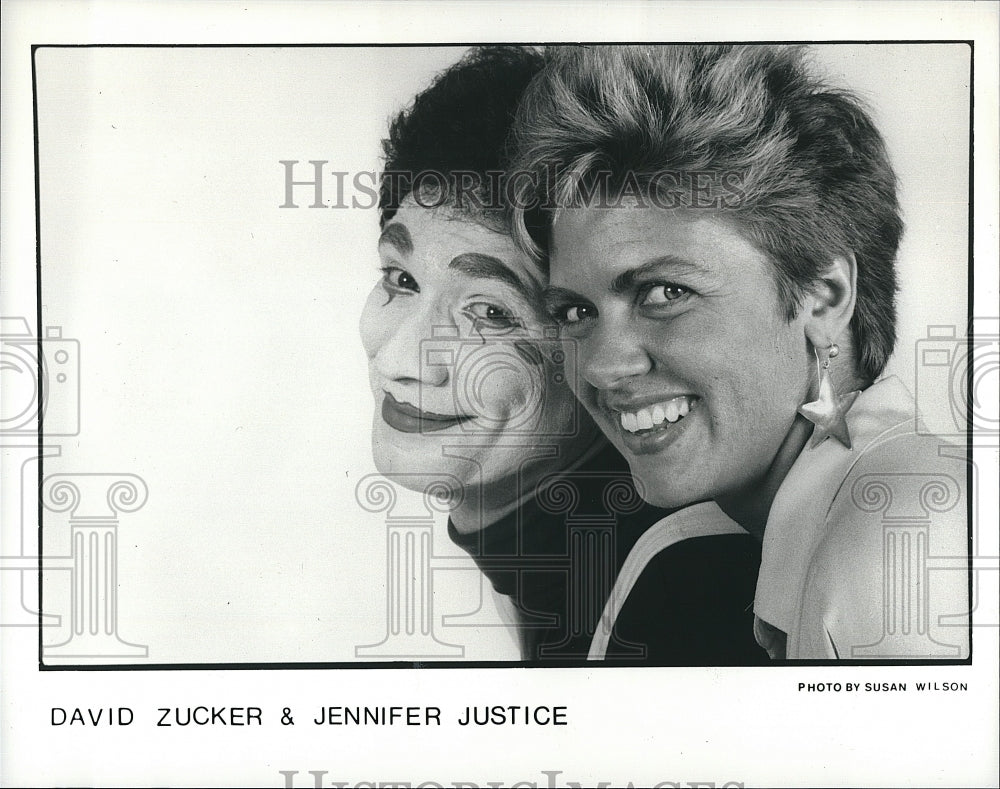 1988 Press Photo David Zucker &amp; Jennifer Justice - Historic Images