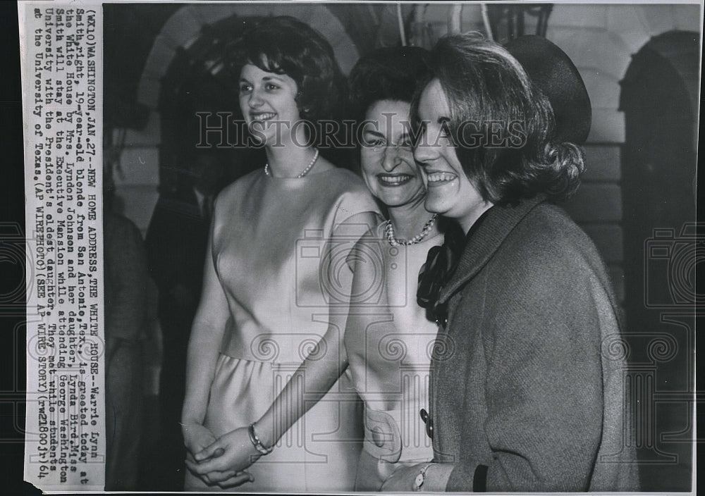 1964 Press Photo Warrie Lynn Smith Spent 4 Months at White House with 1st Famly - Historic Images