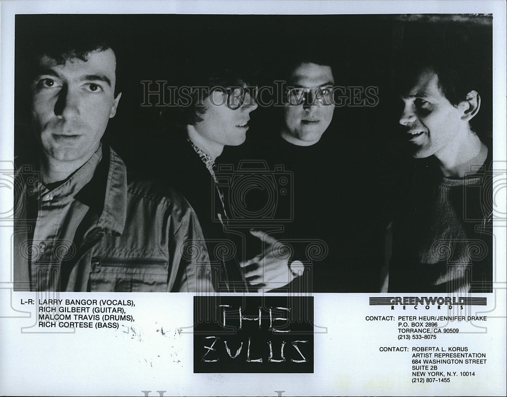 Press Photo  Music band &quot;The Zulus&quot; Cortese,Bangor,Travis, Gilbert - Historic Images