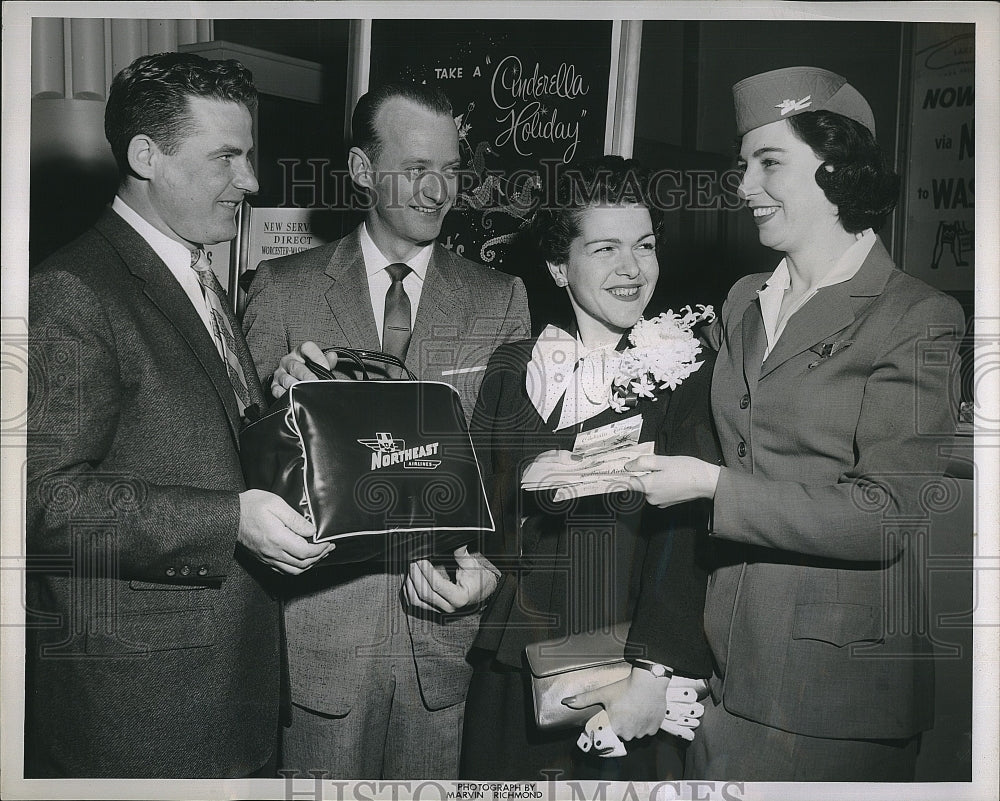 1957 Press Photo G Zukowski,HB Cline,GT Capone,Mrs S Beau - Historic Images