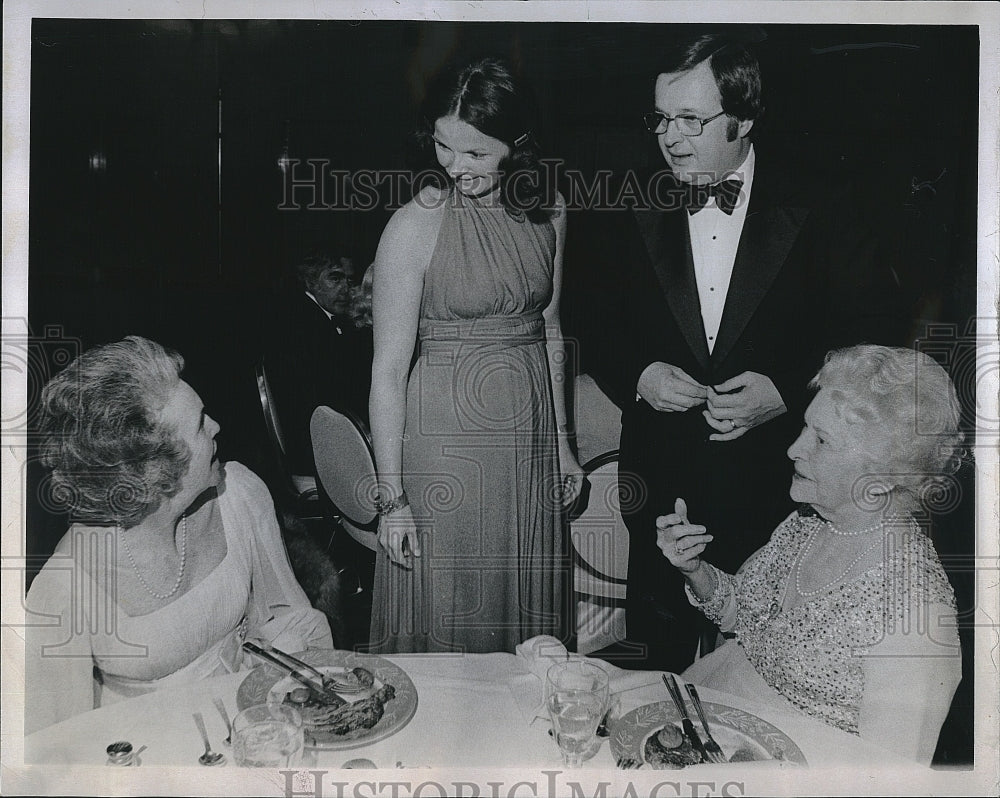 1973 Press Photo Mr., Mrs. Richard Barger, Mrs. J. Phelan, Mrs. E. M. Gallagher - Historic Images