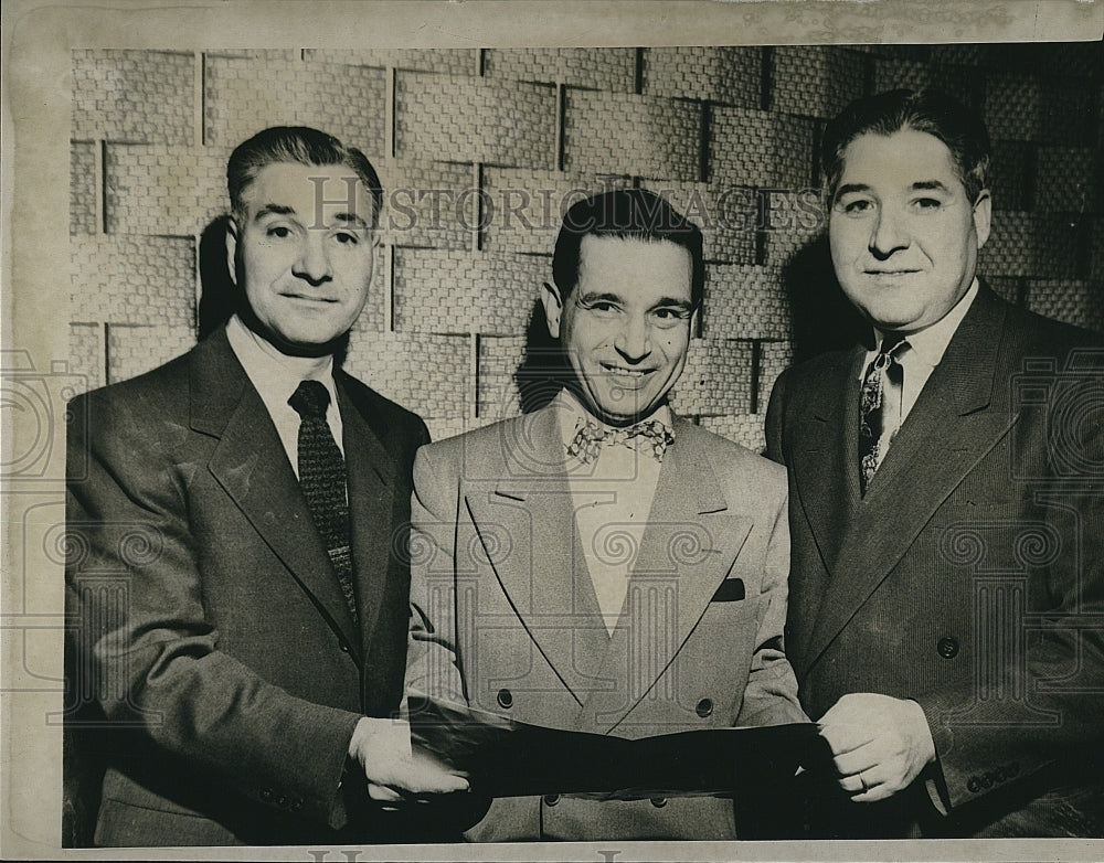 1952 Press Photo Charles Barbo,Alfred Camfeisi &amp; John Barko - Historic Images