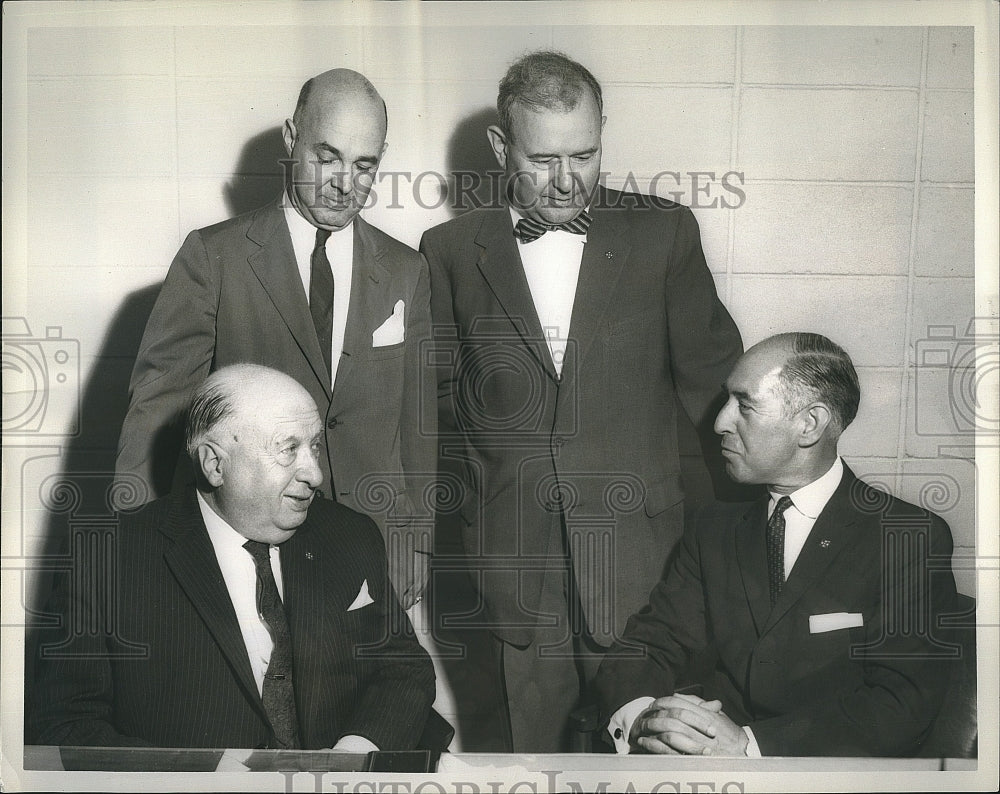 1962 Press Photo Dr Manuel J C Branco,A da Silva Branco,Jose Barbosa - Historic Images