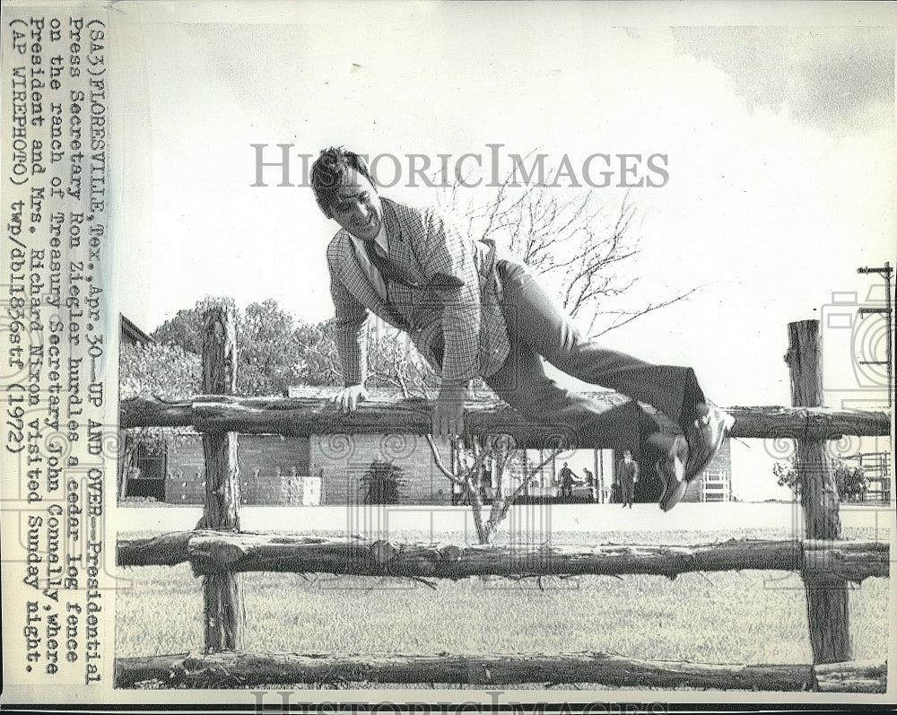 1972 Press Photo Ron Ziegler, US Presidential Press Secretary - Historic Images