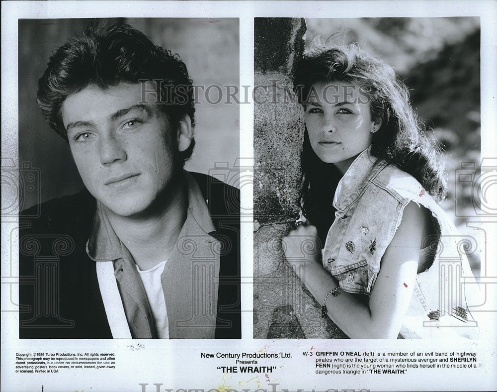 1992 Press Photo "The Wraith" Griffin O'Neal & Sherilyn Fenn - Historic Images