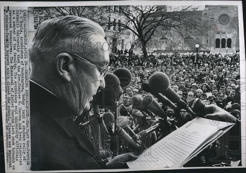 1987 Press Photo Most Rev. Patrick J. O&#39;Boyle - Historic Images