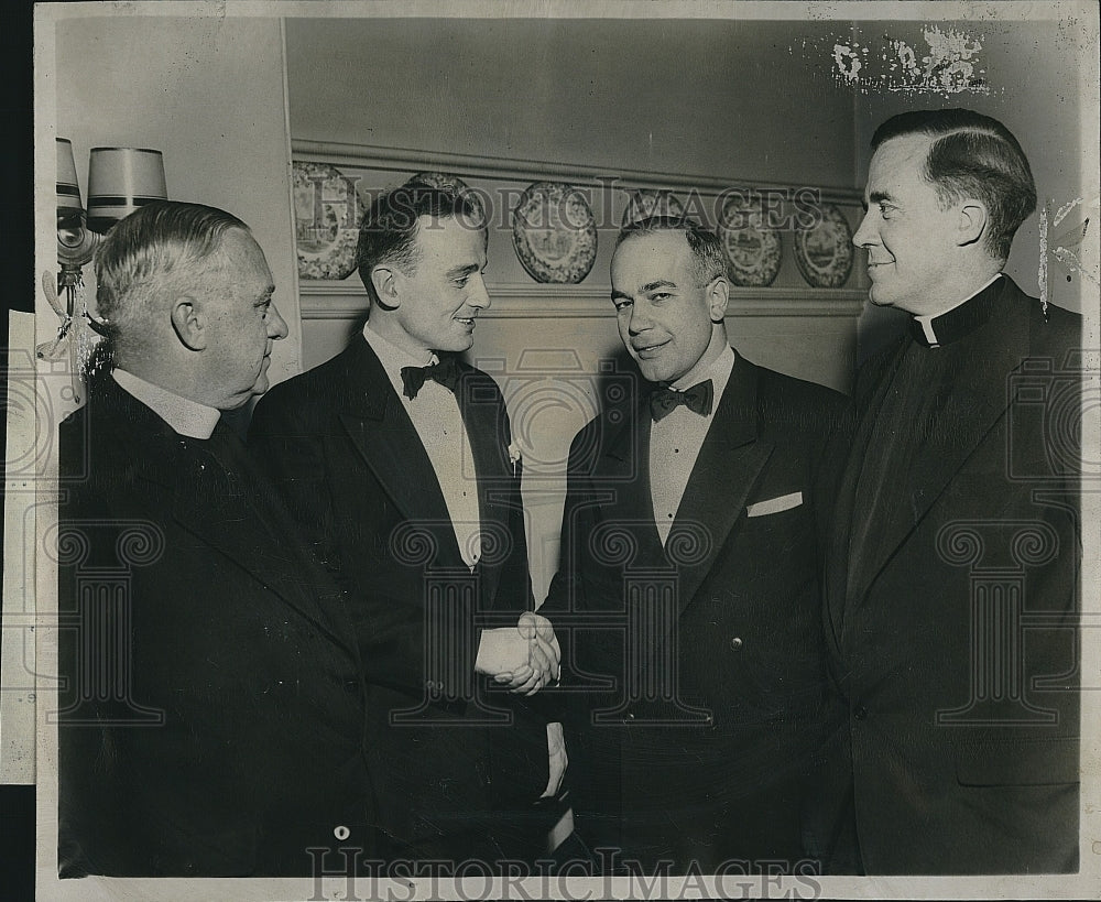 1953 Press Photo Rev. John O&#39;Brien, John J. Ryan, Rt. Rev. E. Murray - Historic Images