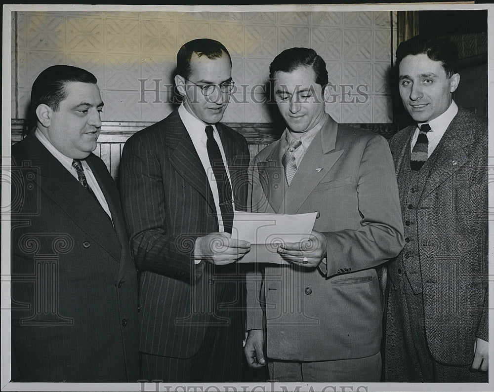 1946 Press Photo Albert Testa, Frederick DeSimone, Carmen D&#39;Amore, S. Roselli - Historic Images