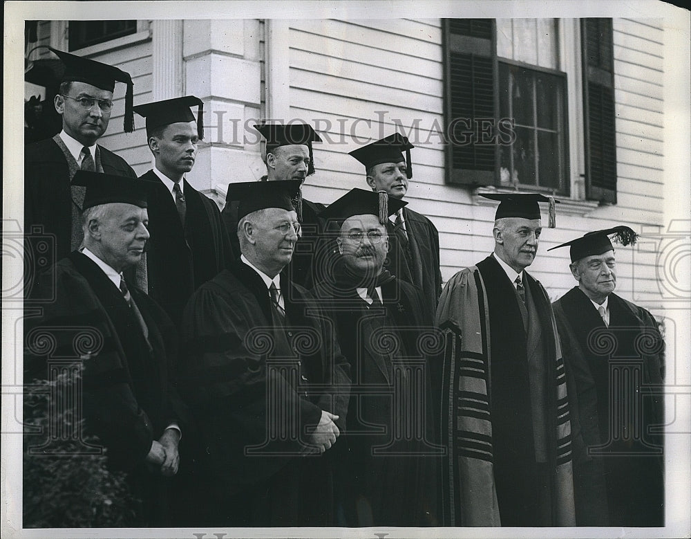 1943 Press Photo A. Richards, F. Knox, J. Baxter, C. Seymour, S. Koussevitzky - Historic Images