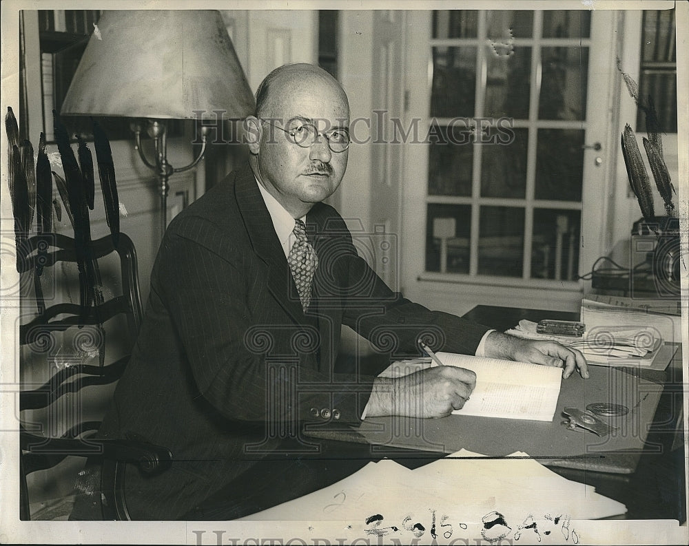 1937 Press Photo Dr. James Finney Baxter - Historic Images