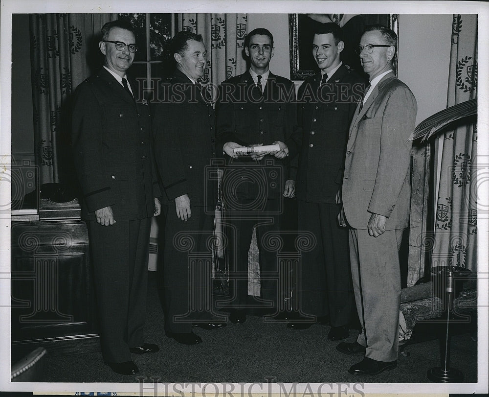 1962 Press Photo Brig. Gen. C.H. Terhune Jr., T. Harrington Jr., T. Crosby - Historic Images