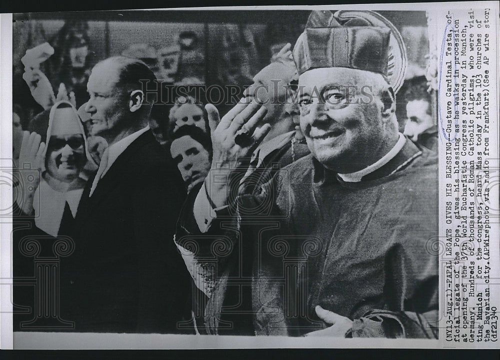 1966 Press Photo Gustavo Cardinal Testa - Historic Images