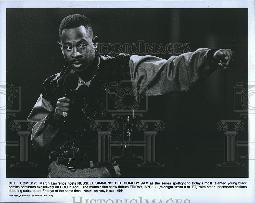 Press Photo Martin Lawrence hosts Russell Simmons' Def Comedy - Historic Images