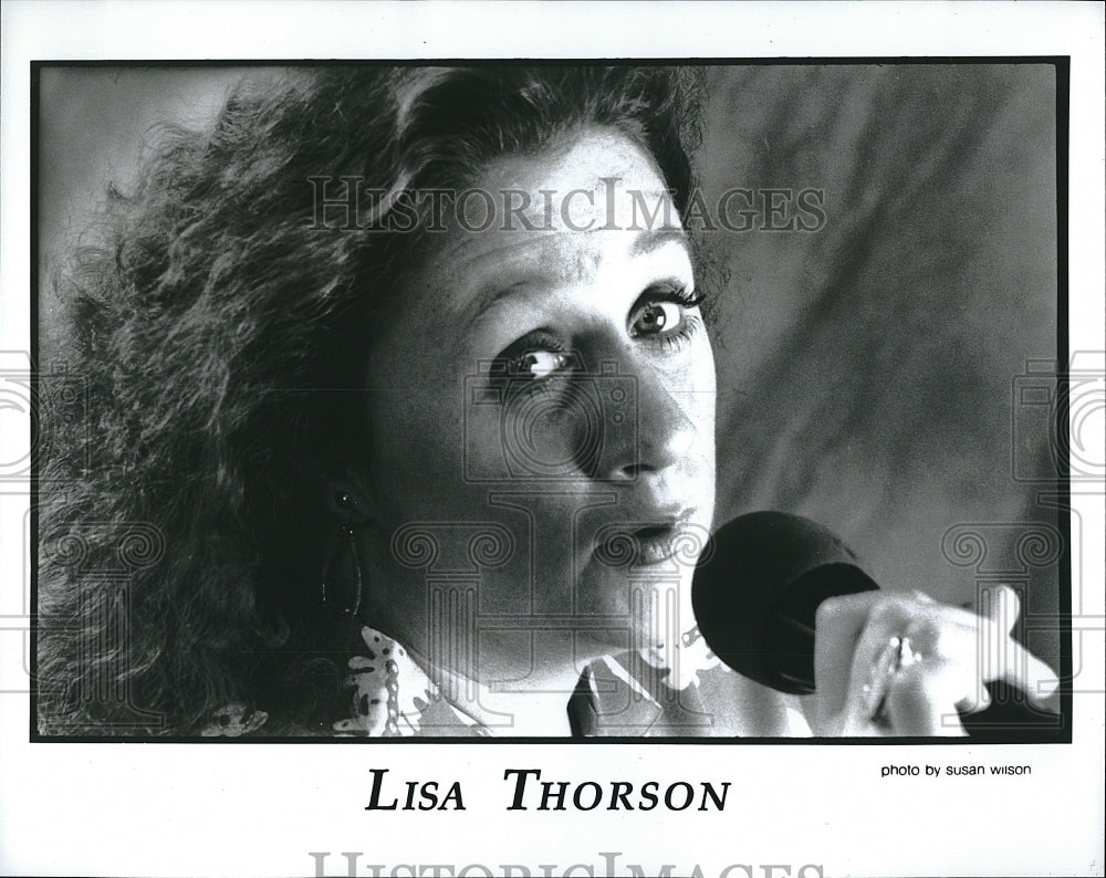 Press Photo Lisa Thorson, American Jazz Singer from Boston. - Historic Images