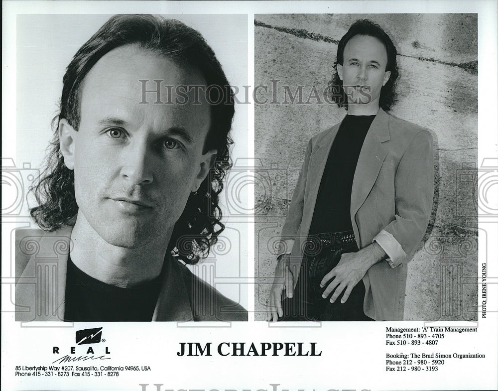 Press Photo Jim Chappell.  American smooth jazz pianist - Historic Images