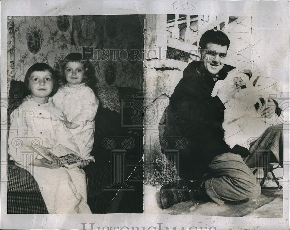 1958 Press Photo Mrs Audrey Carmichael Searching for Daughter Kathy Kidnap Fathe - Historic Images