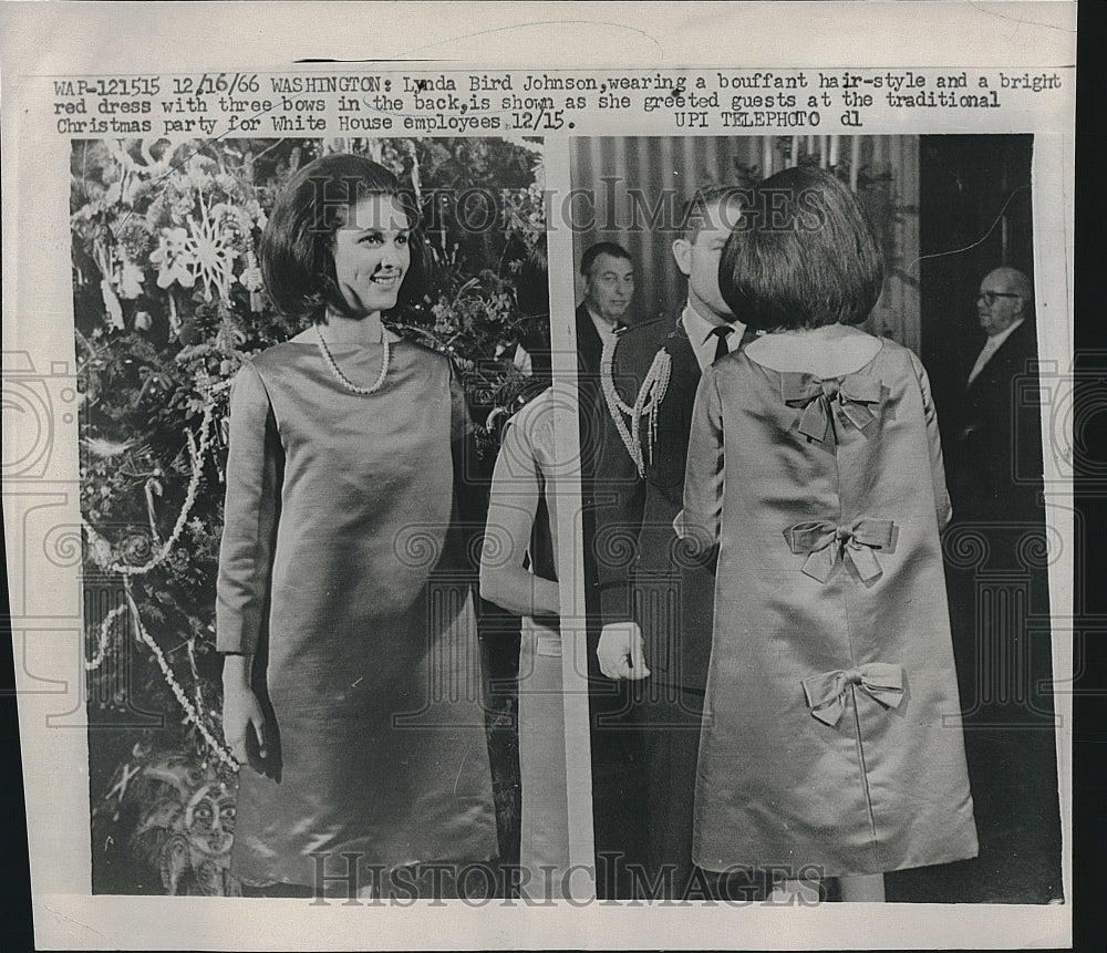 1966 Press Photo Lynda Bird Johnson Daughter of President Johnson - Historic Images