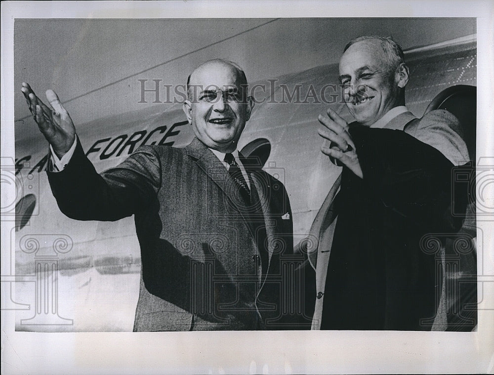 1950 Press Photo Defense Secretary Louis Johnson &amp; Chairman Millard Tydings - Historic Images