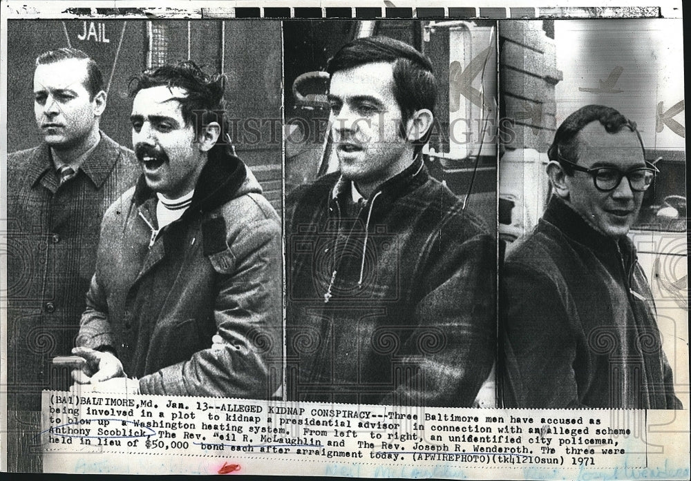 1971 Press Photo Men Accused In Presidential Kidnap Plot - Historic Images