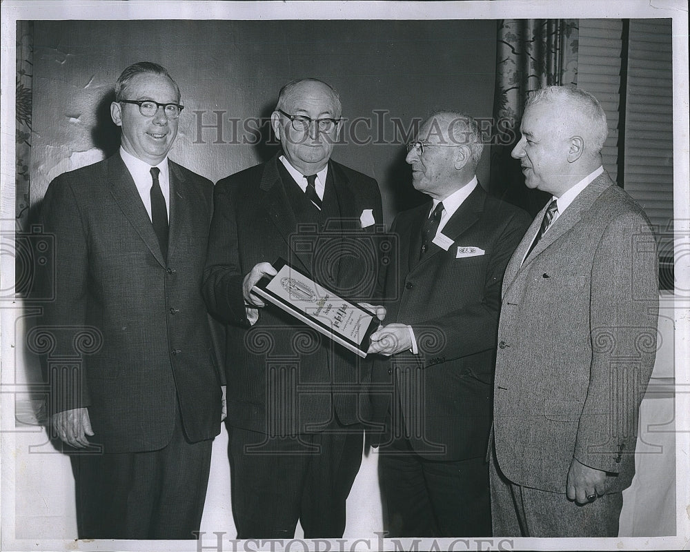 1961 Press Photo Attys Wm Dacey,Ed Dangle,G Joe Tauro &amp; Judge Leo Doherty - Historic Images