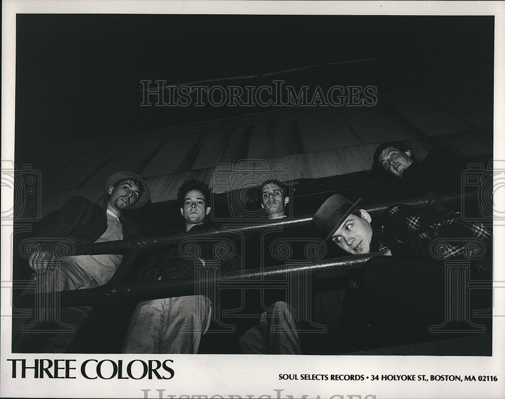 Press Photo Members Of music Group Three Colors - Historic Images