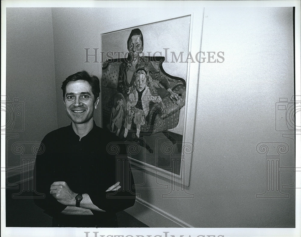 1993 Press Photo Trevor Fairbrother, curator at Museum of Fine Arts - Historic Images