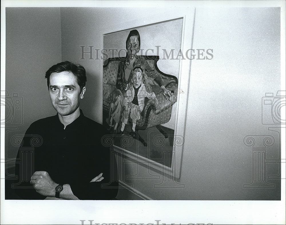 1993 Press Photo  Trevor Fairbrother, curator at Museum of Fine Arts - Historic Images