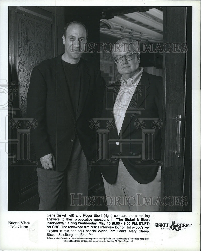 1981 Press Photo &quot;Sneak Previews&quot; with Roger Ebert &amp; Gene Siskel - Historic Images