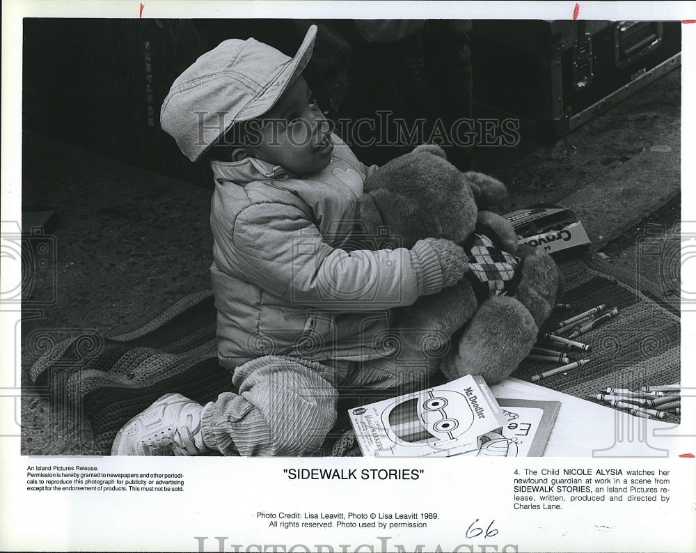 1989 Press Photo &quot;Sidewalk Stories&quot; starring Nicole Alysia - Historic Images