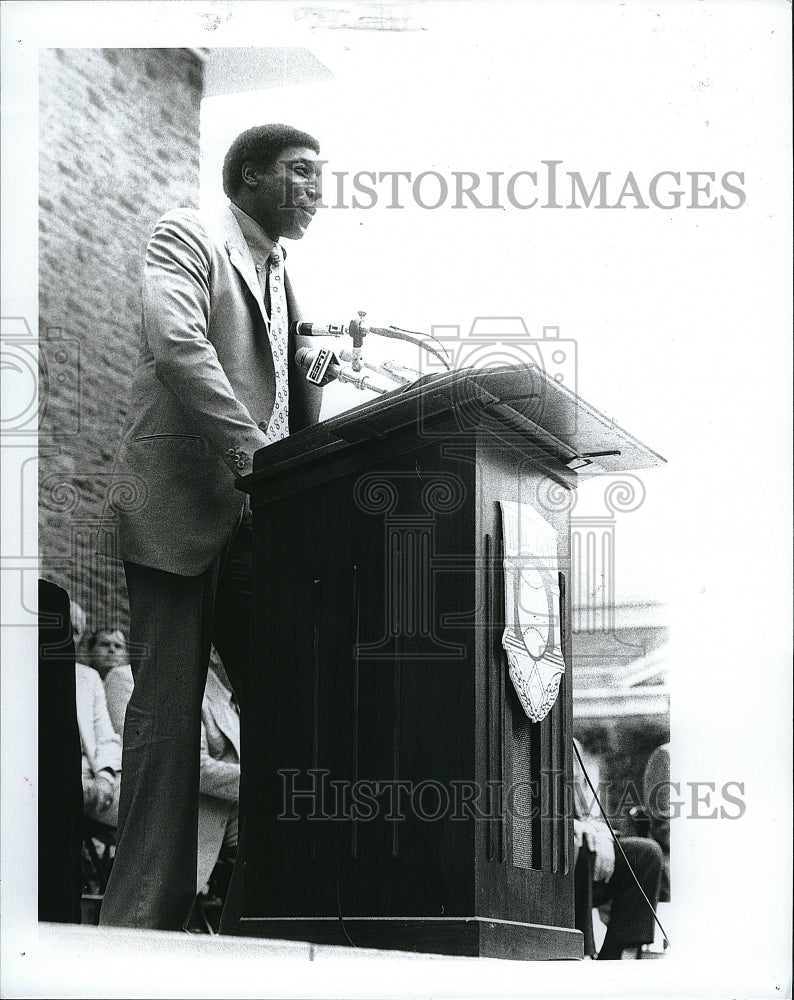 1986 Press Photo Willie McCovey Hall of Fame at Cooperstown - Historic Images