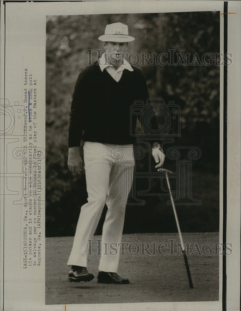 1973 Press Photo J.C. Snead at The Masters - Historic Images