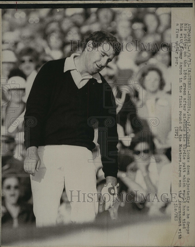 1973 Press Photo J.C. Snead in the Masters - Historic Images