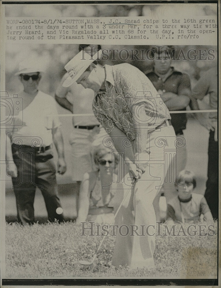 1974 Press Photo J.C. Snead in Pleasant Valley C.C. Classic - Historic Images