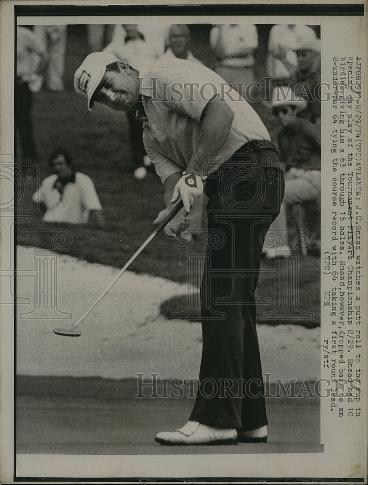 1974 Press Photo J.C. Snead at the Tournament Players Championship - Historic Images