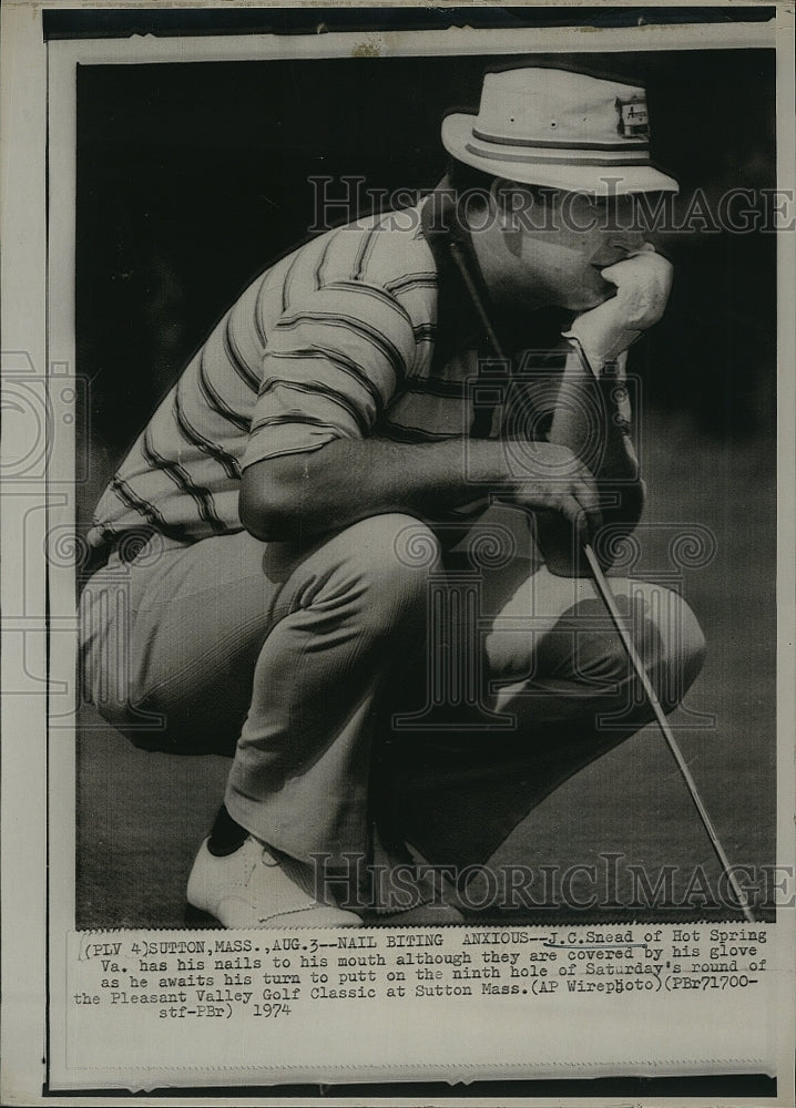 1974 Press Photo J.C. Snead at the Pleasant Valley Golf Classic - Historic Images