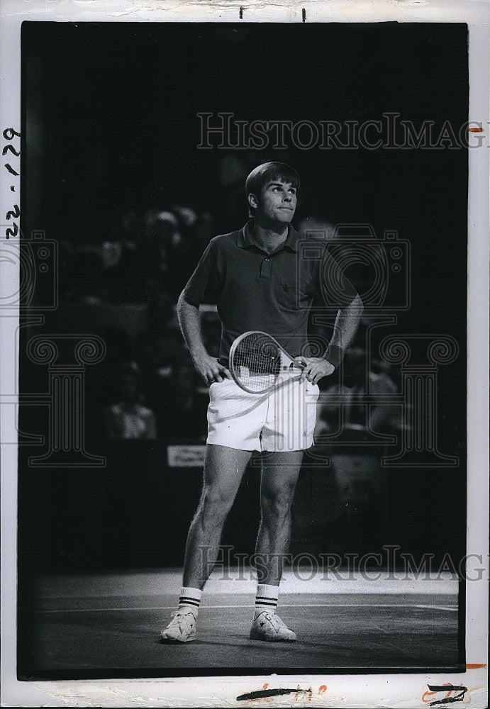 1975 Press Photo Roscoe Tanner in World Tennis Blue Group Tournament. - Historic Images