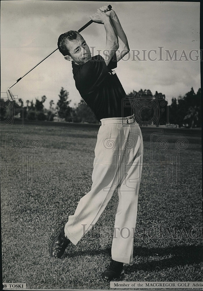 1959 Press Photo Bois Toski Golf Player Member MacGregor Golf - Historic Images