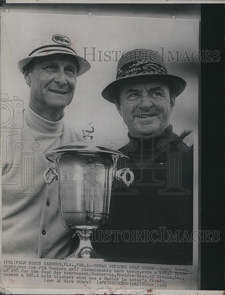 1969 Press Photo Golfer Sam Snead Wins PGA Senior Championship - Historic Images