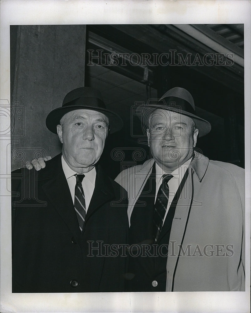 1962 Press Photo Baseball Commissioner Ford Frick &amp; Amer League Pres Joe Cronin - Historic Images