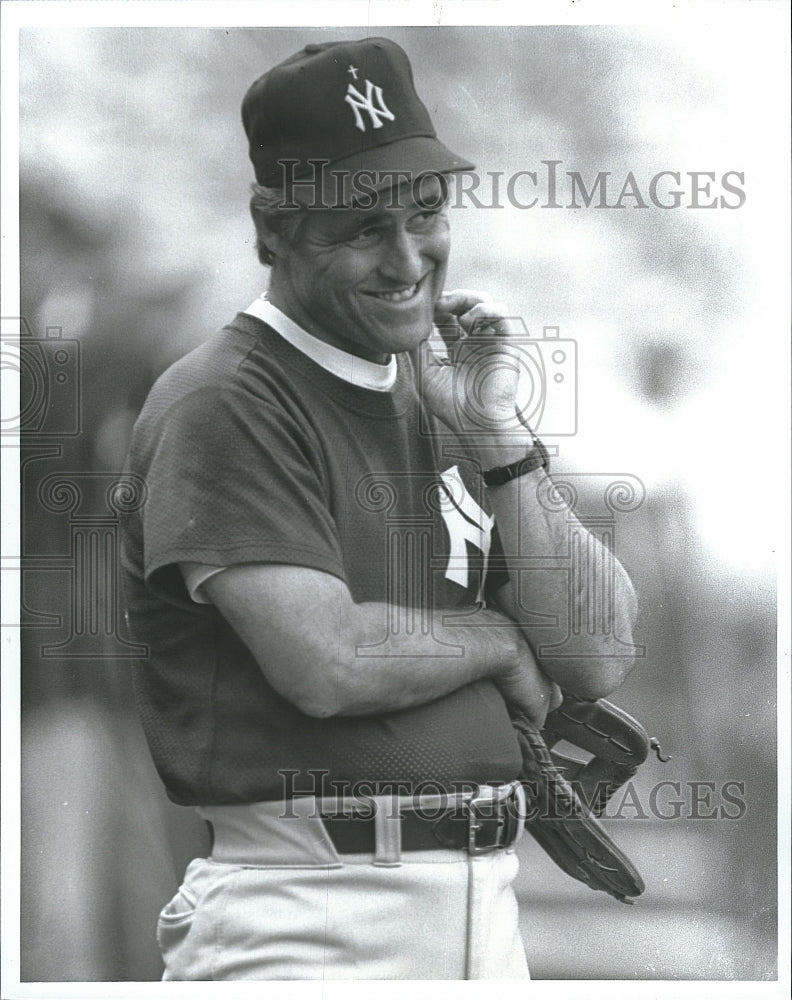 1989 Press Photo Bucky Dent of the NY Yankees - Historic Images