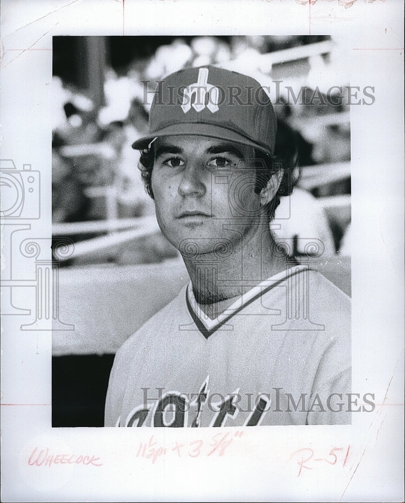 1977 Press Photo Jerry Wheeelock Of Seattle Mariners - Historic Images