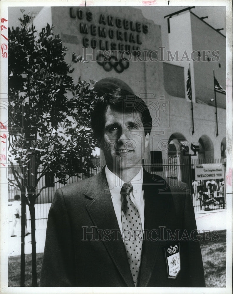 1987 Press Photo Marty Liquori, Ameican Middle Distance Athlete, Track - Historic Images