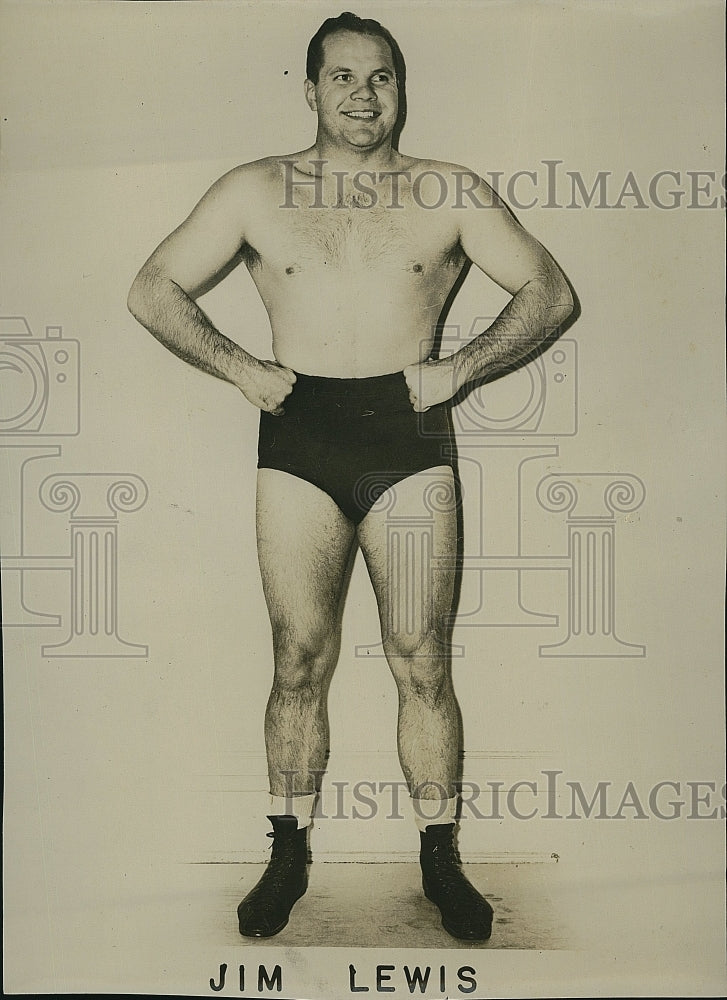 1965 Press Photo Jim Lewis, Wrestling - Historic Images