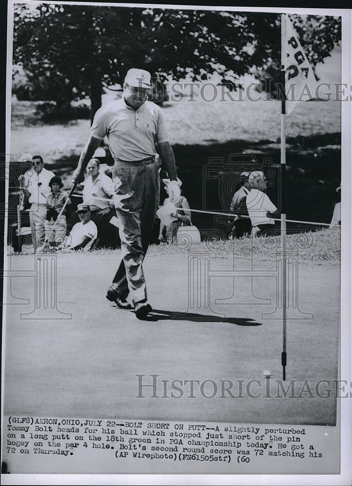 1960 Press Photo Golfer Tommy Bolt at PGA Championship - Historic Images