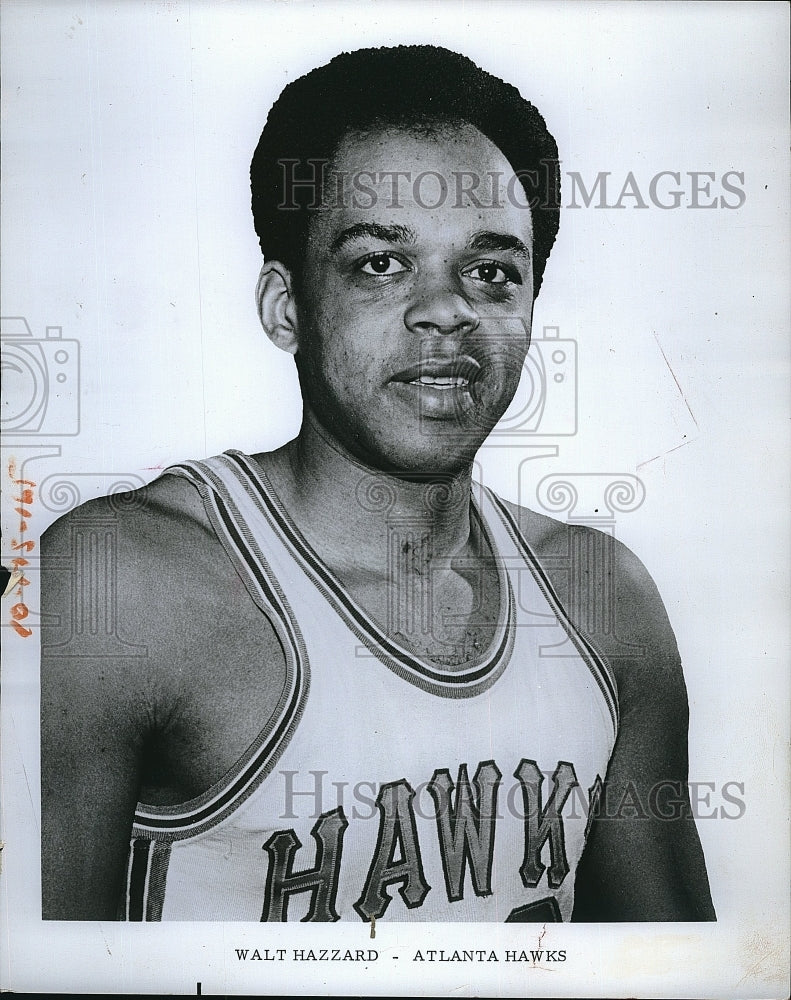 1970 Press Photo Walt Hazzard, Atlanta Hawks Basketball - Historic Images